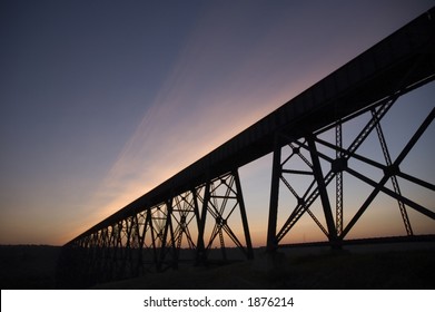 High Level Bridge At Lethbridge Alberta.