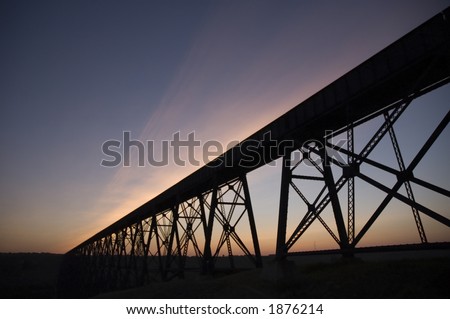 High level bridge at Lethbridge Alberta.