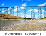 High Level Bridge over the Old Man River in Lethbridge, Alberta, Canada, near Fort Whoop-Up.