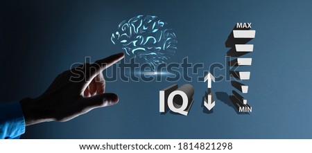 high level of IQ concept, 3D rendering