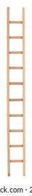 High Long Wooden Ladder