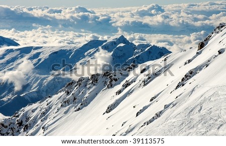 Similar – lonely mountain hut in the middle of nowhere II