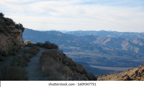 A High Mountain Road To In The Panamint Range Of California.