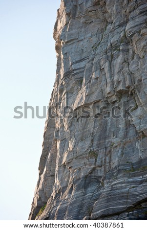 High mountain rock face
