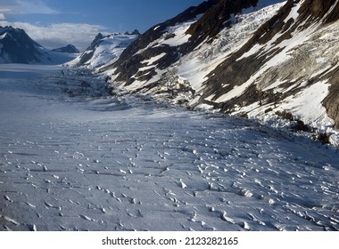 High Origins of the Muir Glacier in Glacier Bay National Park in Alaska