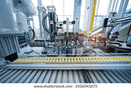 high performance automatic manufacturing assembly and inspection process at production line         