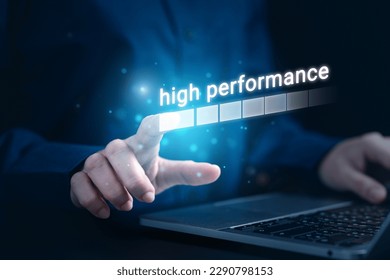 High performance. Technology, Productivity and Efficiency, high quality photo, technology style.