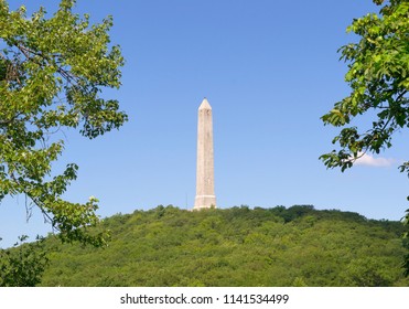 High Point, NJ. The Monument At The Highest Point Of New Jersey.