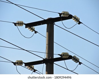 High Pole High Voltage Wires Fuses Stock Photo 1809294496 | Shutterstock