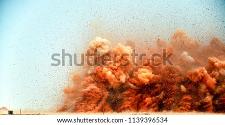 High power explosion after detonator blasting 