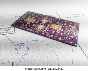 High Power Radio Frequency Printed Circuit Board PCB On Smith Chart For Impedance Matching And Tuning