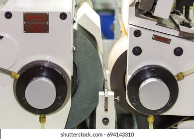high precision automatic centerless grinding machine for industrial at workshop - Shutterstock ID 694143310