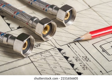 High Pressure Hoses For Plumbing Repairs According To Drawings