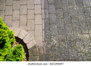  High pressure water cleaning . Before and efter.  - Shutterstock ID 2021395097