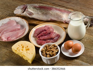 High Protein Foods Balanced Eating Stock Photo 551781076 | Shutterstock