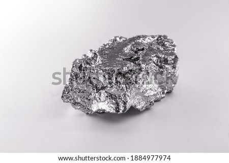high purity polycrystalline silicon from Freiberg Germany isolated on white background