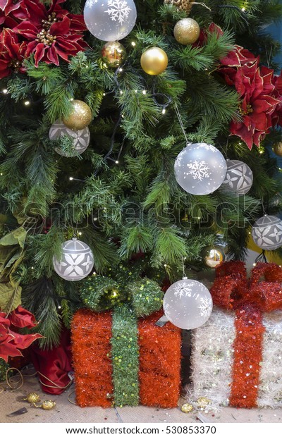 High Quality Christmas Ornaments Helps Enhanced Stock Photo Edit