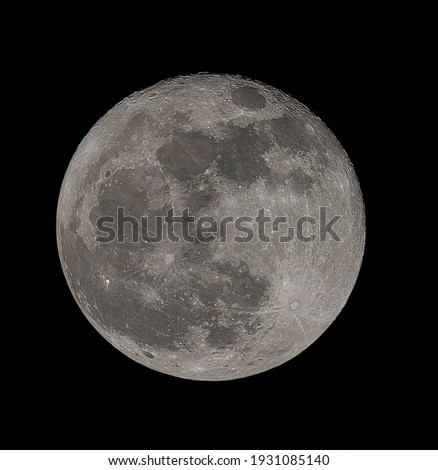 High quality full moon on sky
