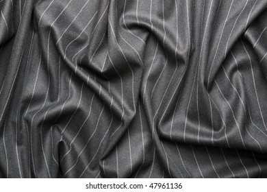 High Quality Pin Stripe Suit Background Texture With Folds