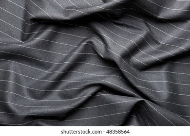 High Quality Pin Stripe Suit Background Texture With Folds