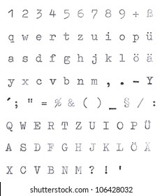 A High Quality Scan Of An Old Typewriter Font