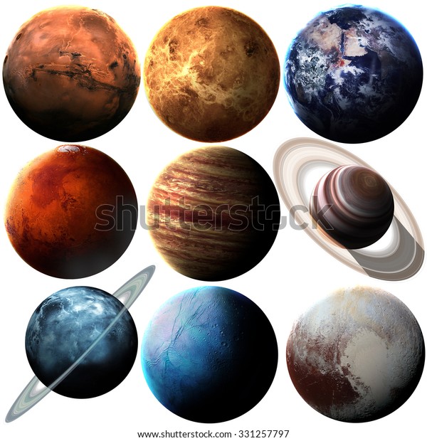 High Quality Solar System Planets Elements Stock Photo (Edit Now) 331257797