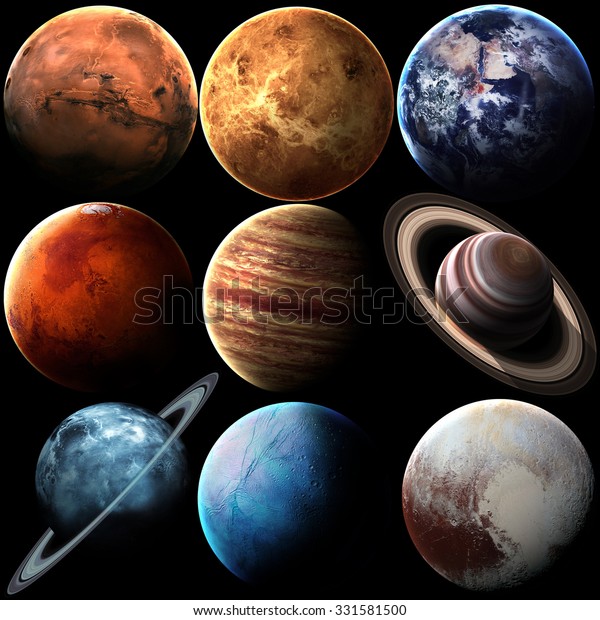 High Quality Solar System Planets Elements Stock Photo (Edit Now) 331581500