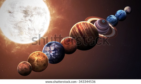 High Quality Solar System Planets Elements Stock Photo (Edit Now) 343344536