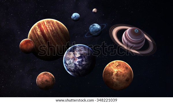 High quality solar system planets. Elements of this\
image furnished by NASA