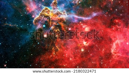 High quality space background. explosion supernova. Bright Star Nebula. Distant galaxy. Abstract image. Elements of this image furnished by NASA.