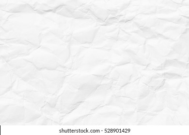 high quality white crumpled paper texture background