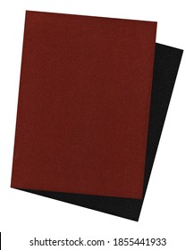 High rectangular black and red sandpaper surface texture, background sanding paper