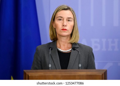 High Representative Of The EU For Foreign Affairs Federica Mogherini During The Visit To Kyiv, Ukraine. 12-03-2018