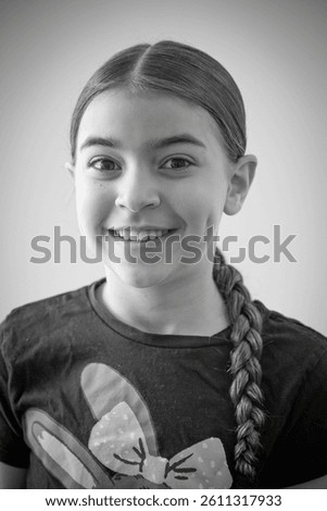 high resolution close up portrait of a single causation beautiful girl posing for portrait photo with a white background- Israel