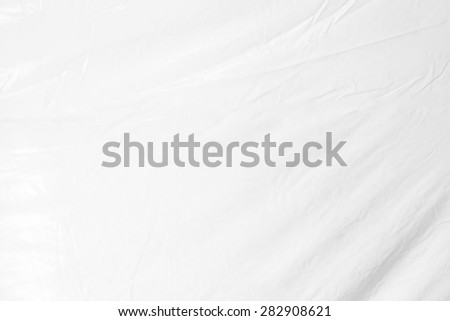 High resolution of crumpled white plastic sheet , crumpled white vinyl canvas