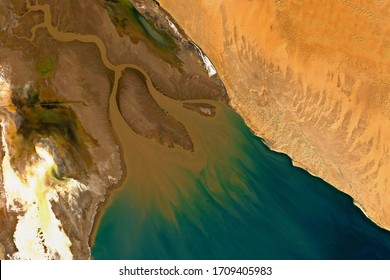 High Resolution Image Of Colorado River Delta In Mexico - Contains Modified Copernicus Sentinel Data (2019)