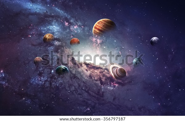 高解像度の画像は 太陽系の惑星を作り出すものです Nasaが提供する画像エレメントです の写真素材 今すぐ編集