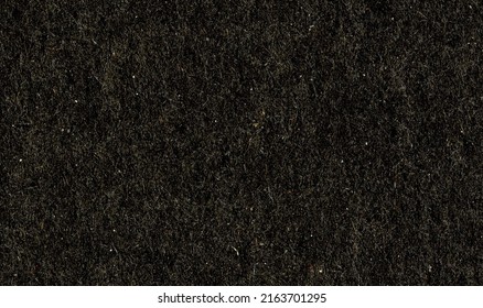 High Resolution Magnified Close Up Black, Elegant Uncoated Paper Texture Scan With Rough Grain Fiber And Small Dust Particles With Copy Space For Text For Wallpapers, Presentation, Mockup Materials