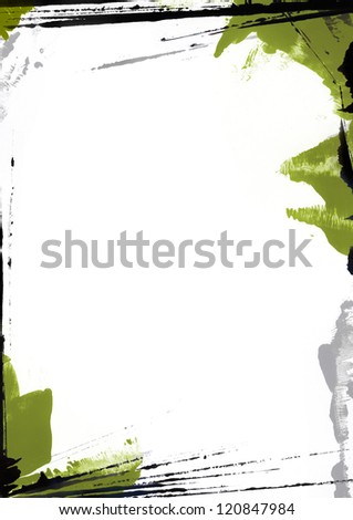High resolution painted page border