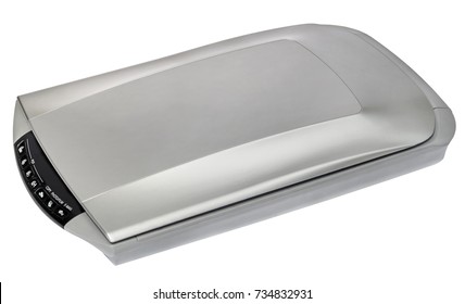 High Resolution Photo And Document Flatbed Scanner Isolated On White Background