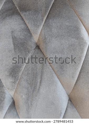 High Resolution Seamless PBR Texture of Charcoal Black Quilted Velvet, Diamond Pattern Tufted Velour Material Albedo Map for Luxury Bed Headboard and Gothic Interior Archviz 3D Asset Design
