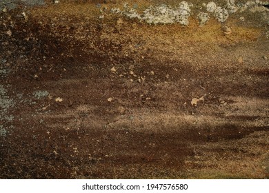 A high resolution shot of some extremely weathered brown stone.
