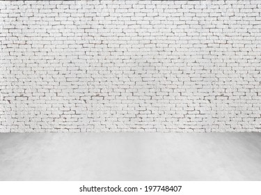 High Resolution White Brick Wall Floor Stock Photo 197748407 | Shutterstock