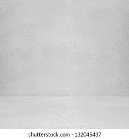 High resolution white concrete wall and floor - Shutterstock ID 132045437