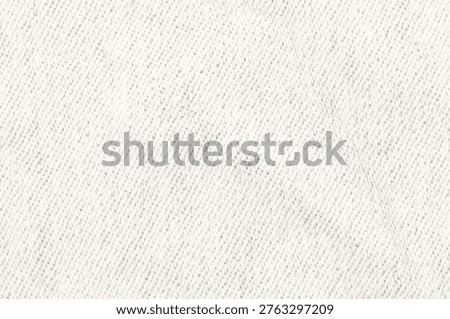 High Resolution White Textile Texture Background Close-up of Woven Cotton Fabric Material