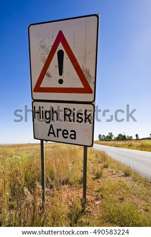 Similar – Risk vs. safety sign