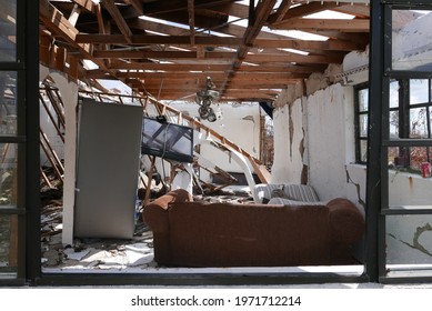 High Rock, Bahamas - September 10 2019 : Devastated Community In Bahamas After Hurricane Dorian Catastrophe