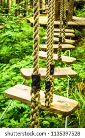 High Ropes Course At A Forest