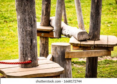 High Ropes Course At A Forest