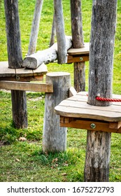 High Ropes Course At A Forest